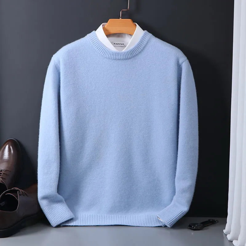 Herren Hochwertige Pullover Langarm