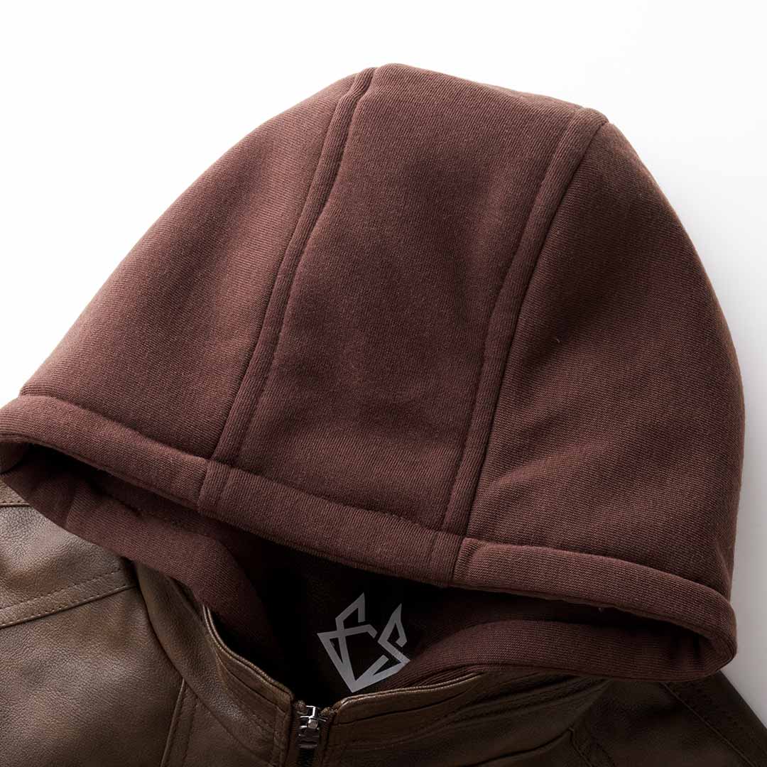 Herren Hochwertige Jacke mit Kapuze Reißverschluss