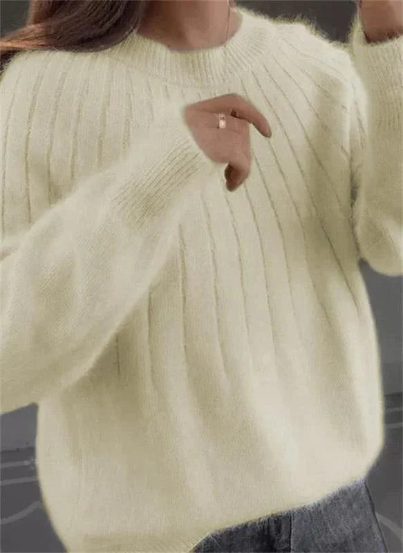 Damen Hochwertiger Pullover Rollkragen