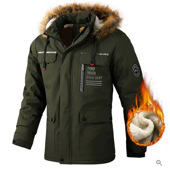 Herren Hochwertige Winterjacke Wasserdicht