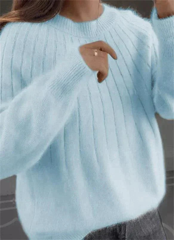 Damen Hochwertiger Pullover Rollkragen