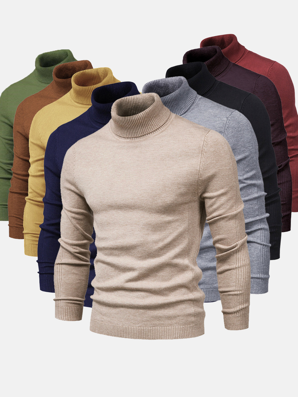Herren Rollkragenpullover Warm