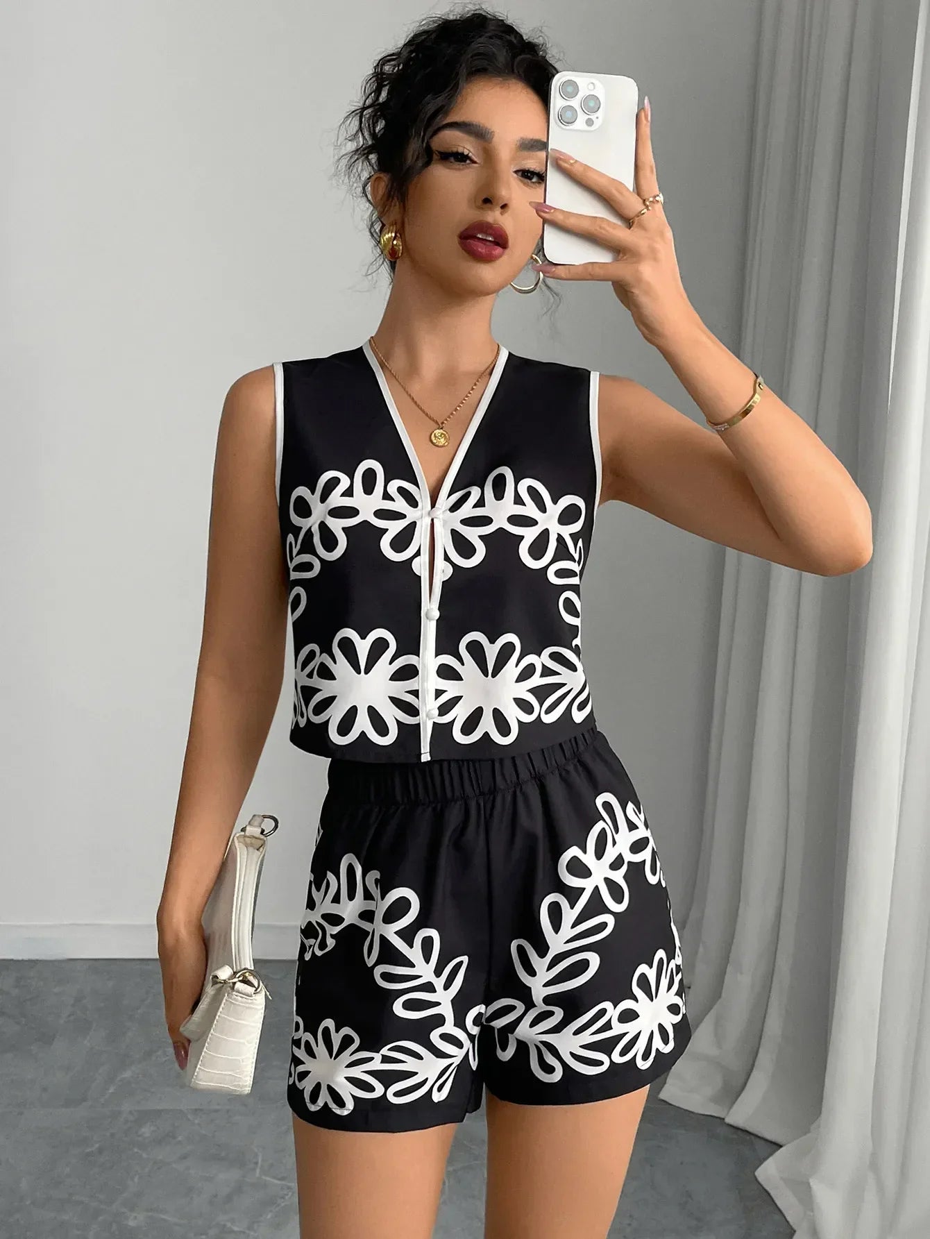 Ilana - Damen Kurz Twin Set