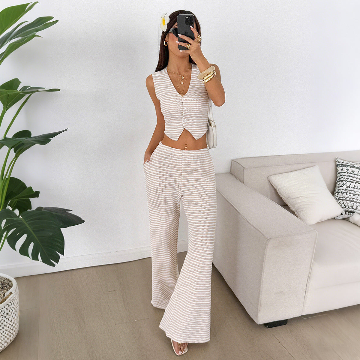 Olya - Damen Twin Set Sommer