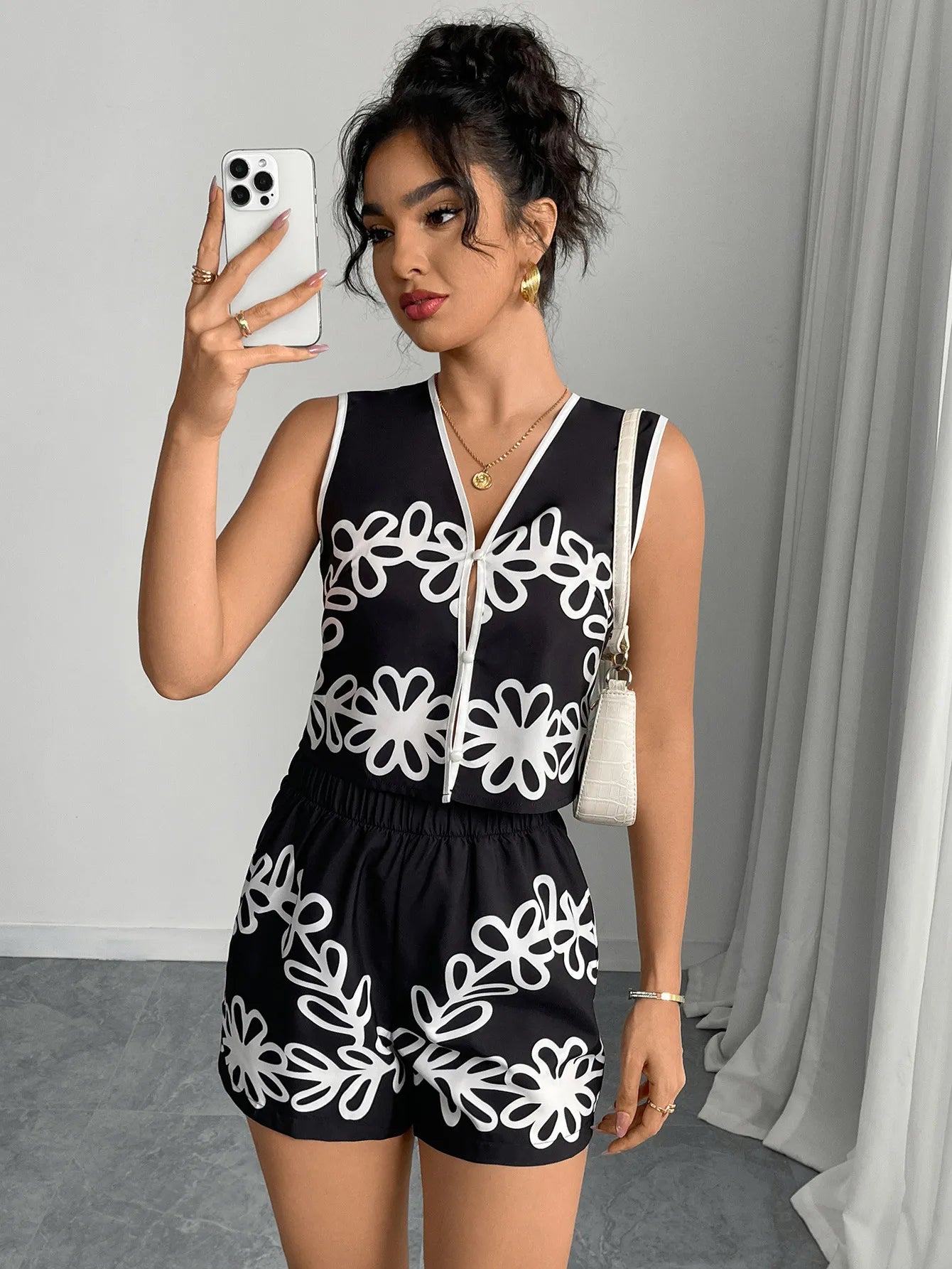Ilana - Damen Kurz Twin Set