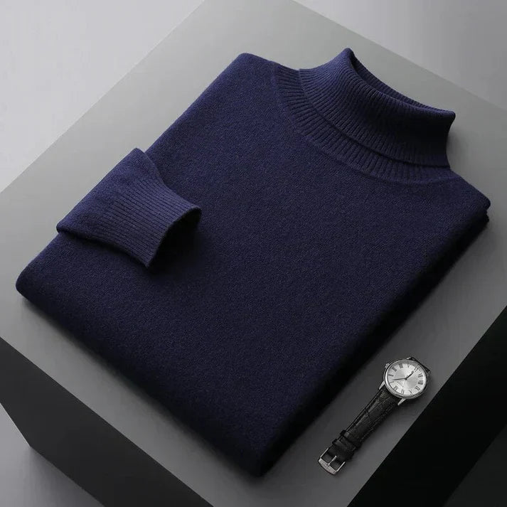 Herren Hochwertiger Pullover Rollkragen