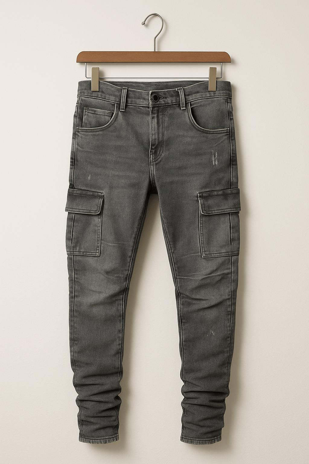 Herren Dehnbare Cargo-Jeans Slim Fit