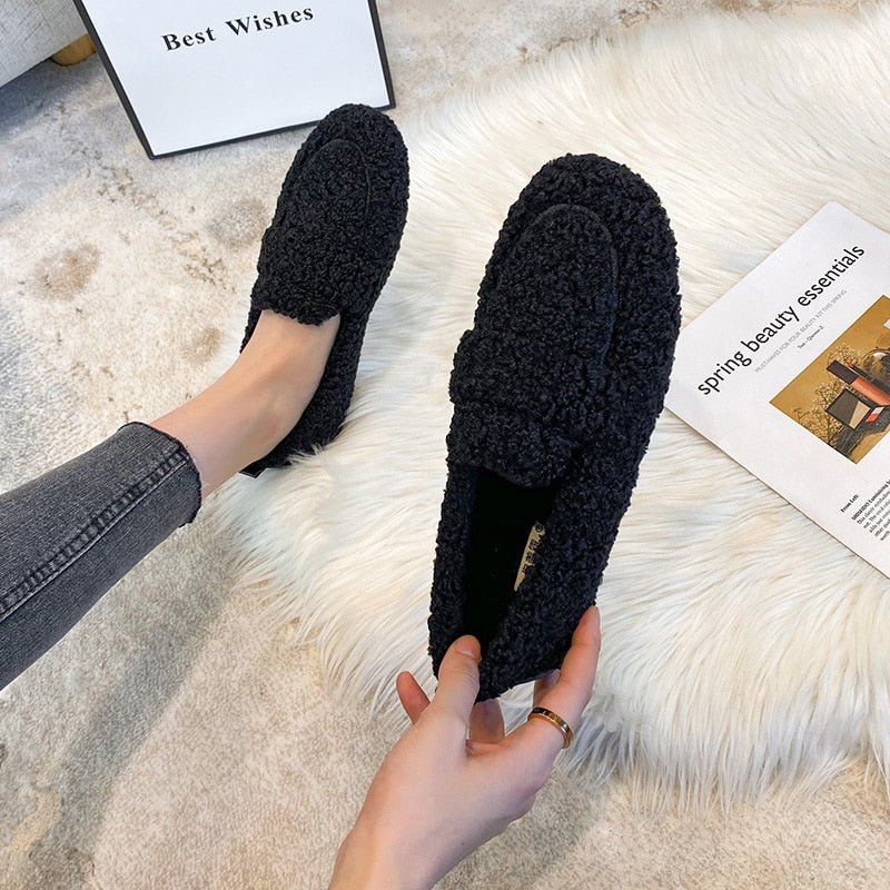 Damen Plüsch Pantoffeln Winter