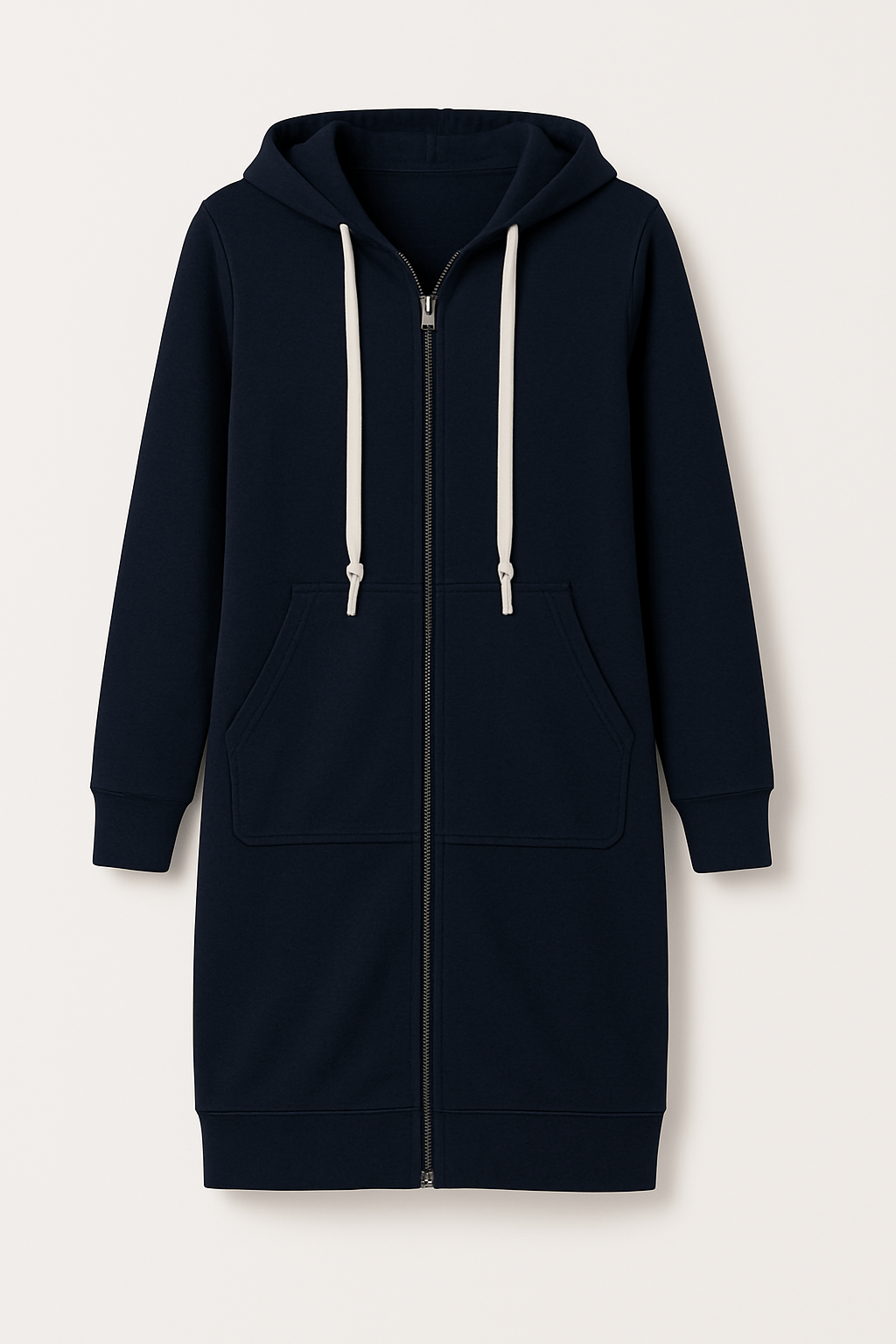 Damen Knielanger Hoodie Warme