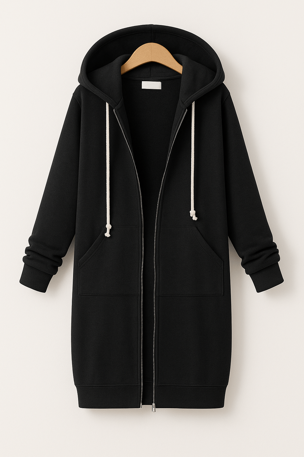 Damen Knielanger Hoodie Warme