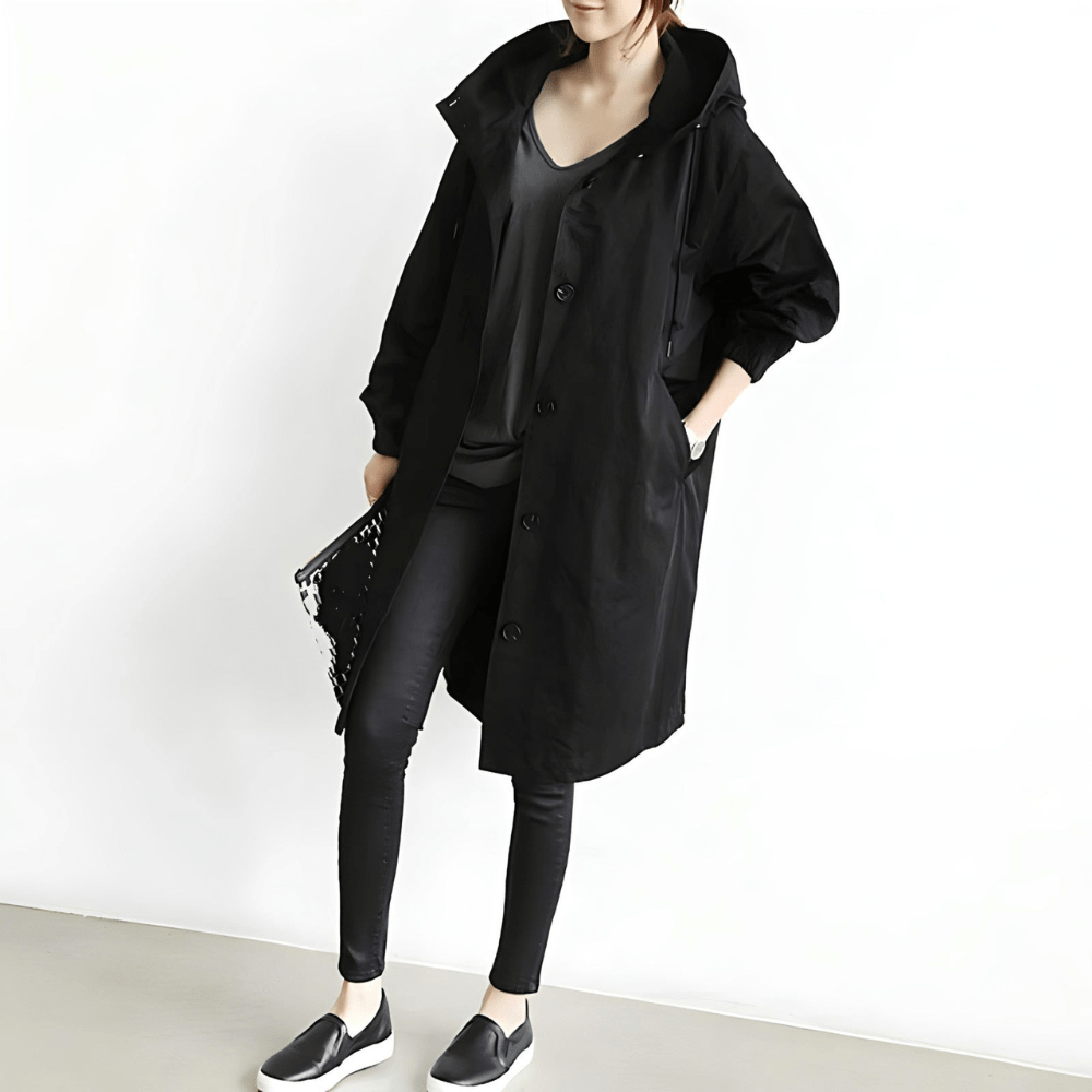 Damen Leichter Jacke mit Kapuze Winter
