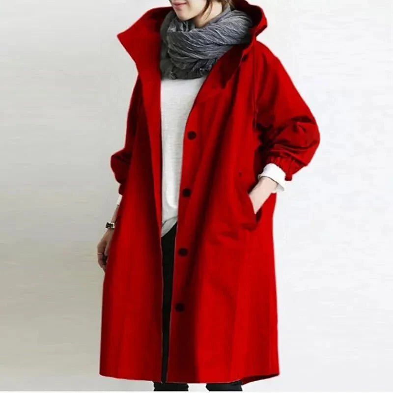 Damen Leichter Jacke mit Kapuze Winter