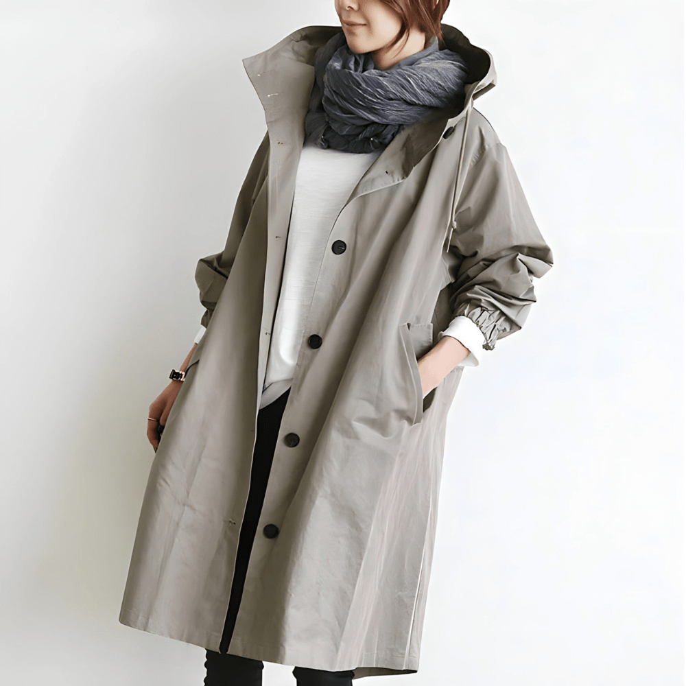 Damen Leichter Jacke mit Kapuze Winter