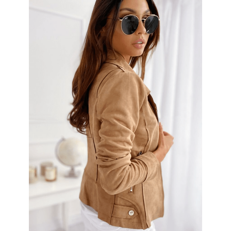Damen Vintage Biker Jacke Leichte