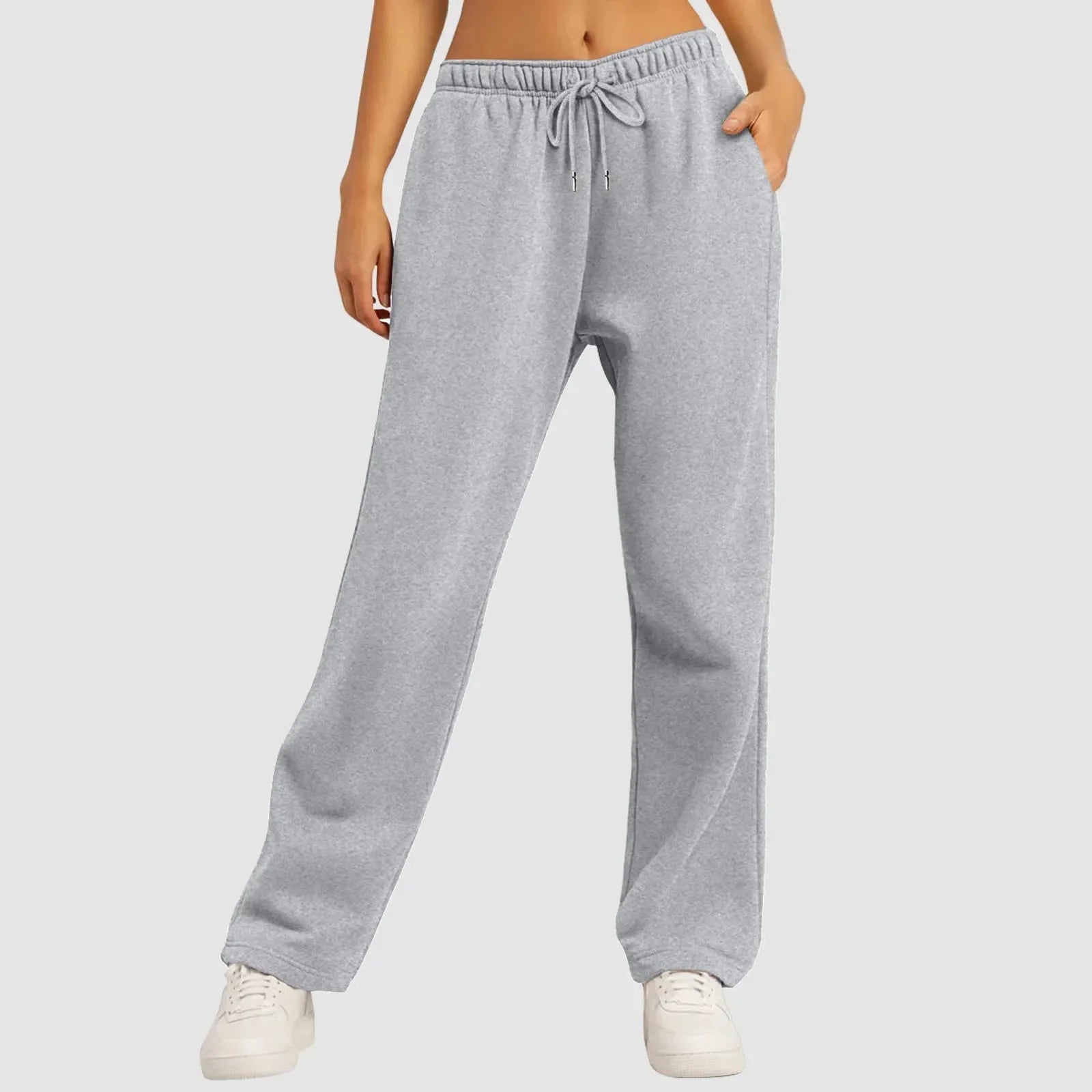 Damen Weitbeinige Jogginghosen Leichte