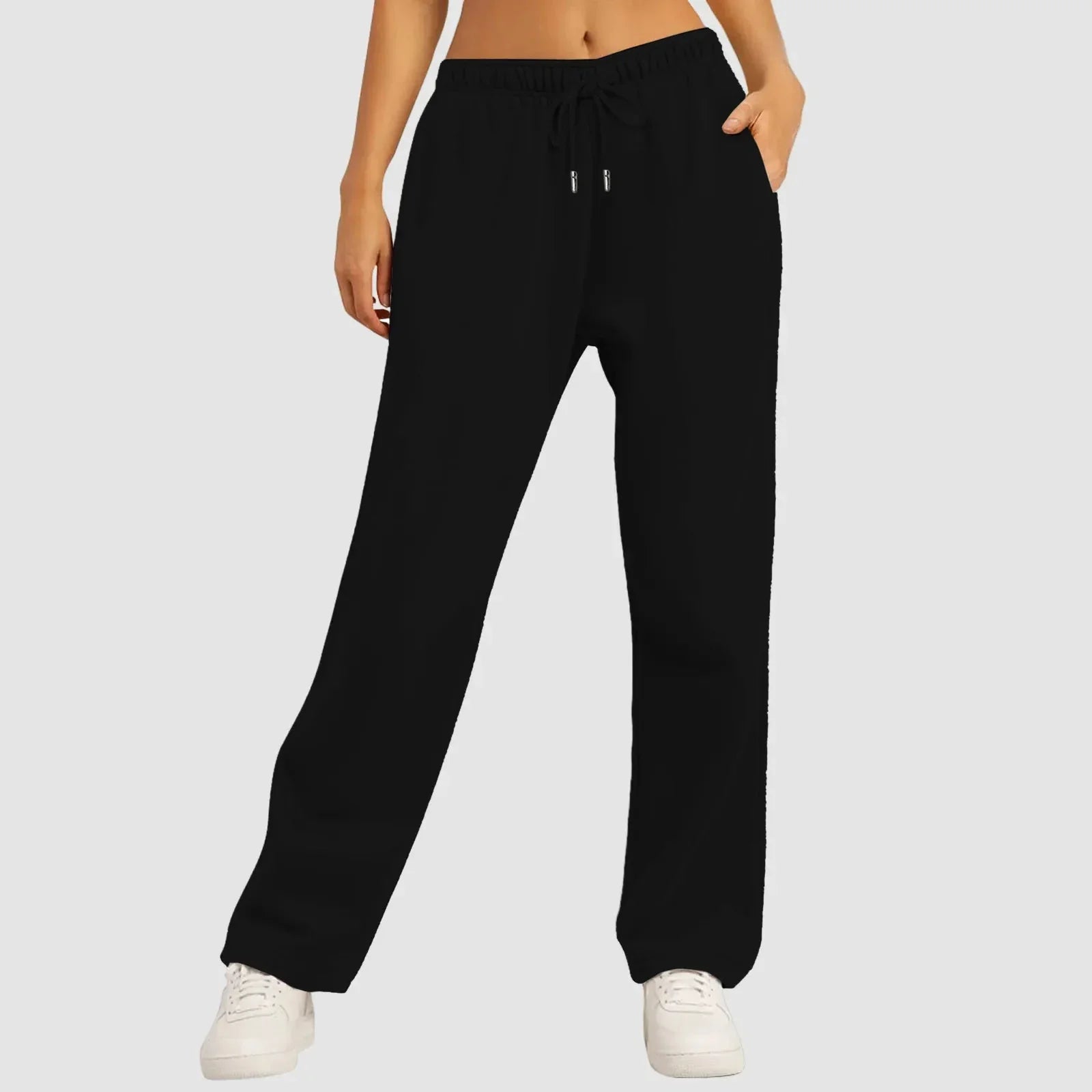 Damen Weitbeinige Jogginghosen Leichte