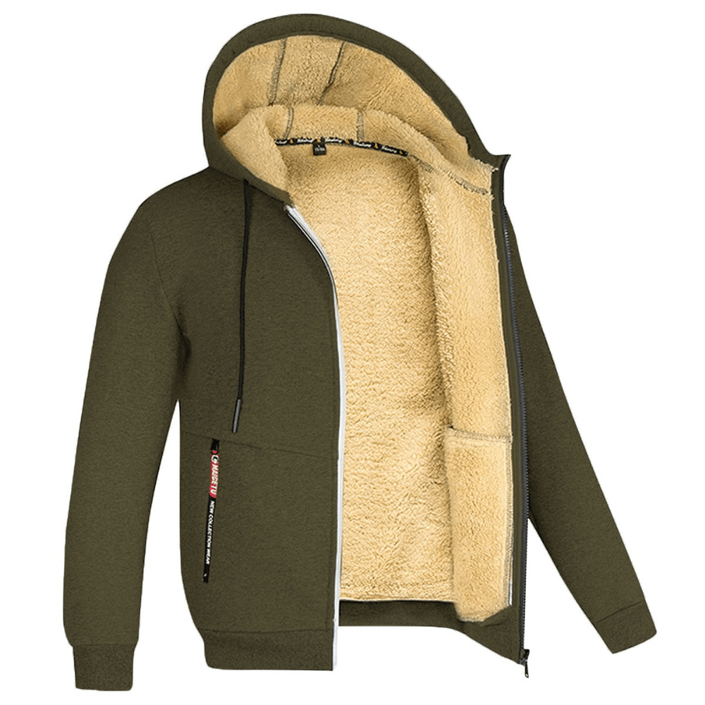 Herren Gefütterter Hoodie Warm
