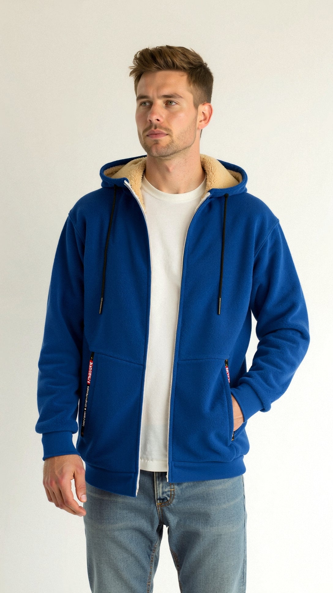 Herren Gefütterter Hoodie Warm