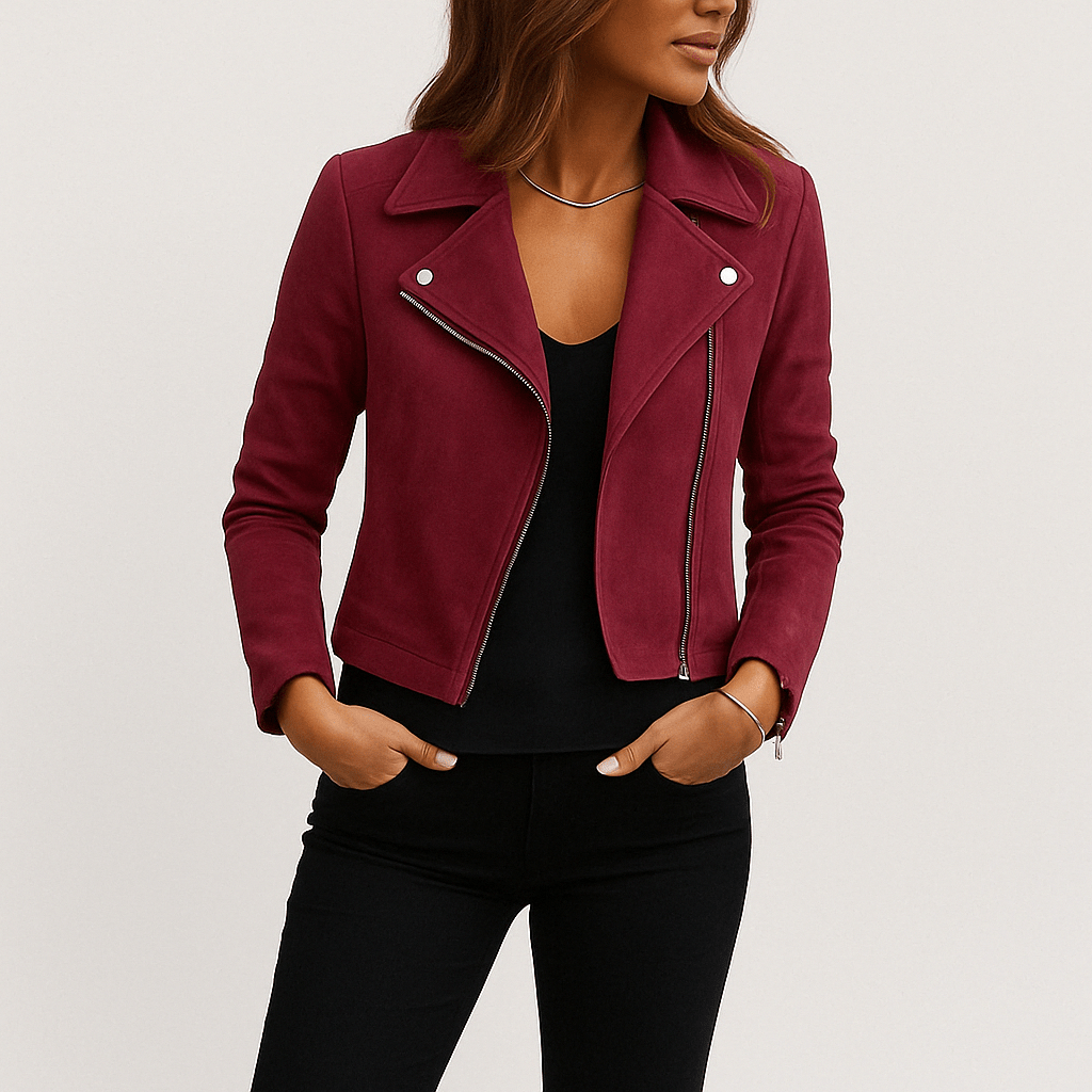 Damen Biker Jacke Warme
