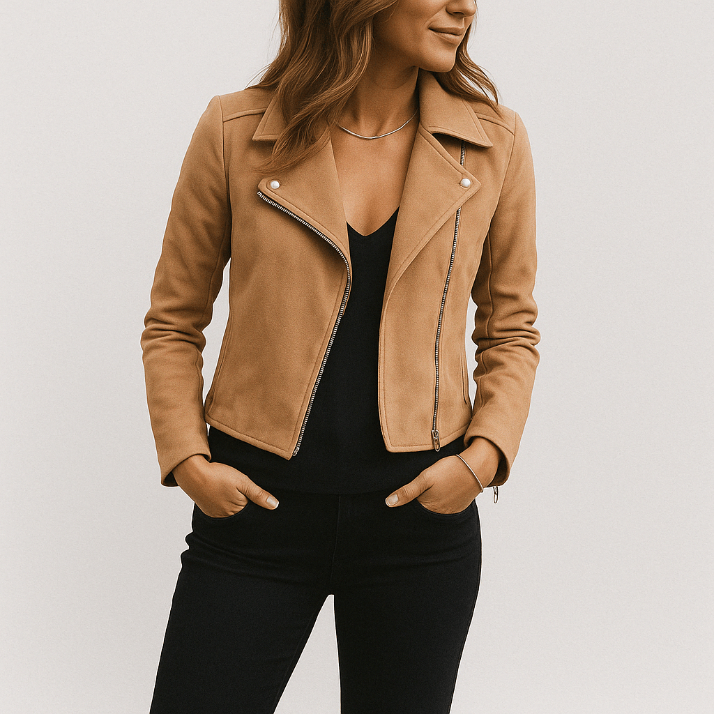 Damen Biker Jacke Warme