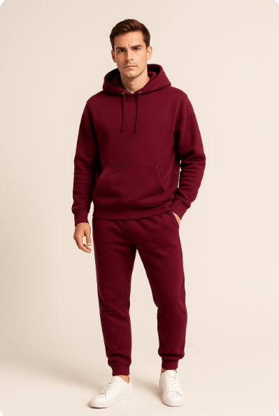 Unisex Set aus Hoodie und Jogginghose Bequem