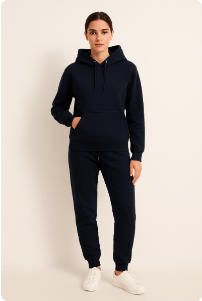 Unisex Set aus Hoodie und Jogginghose Bequem