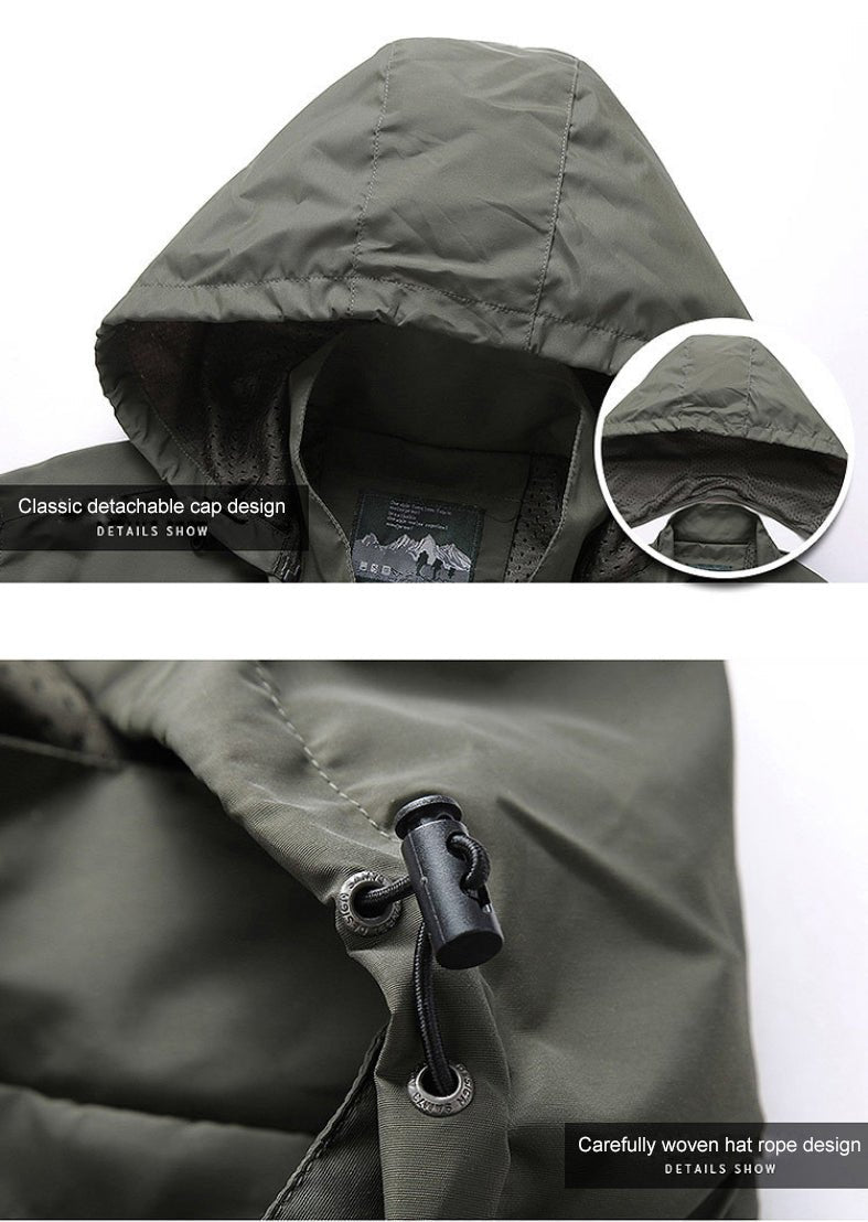 Herren Outdoor-Jacke mit Kapuze Winter