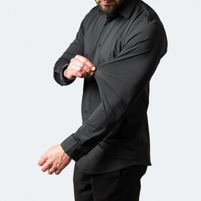Herren Stretch Hemd für Ultimativen Komfort Langarm