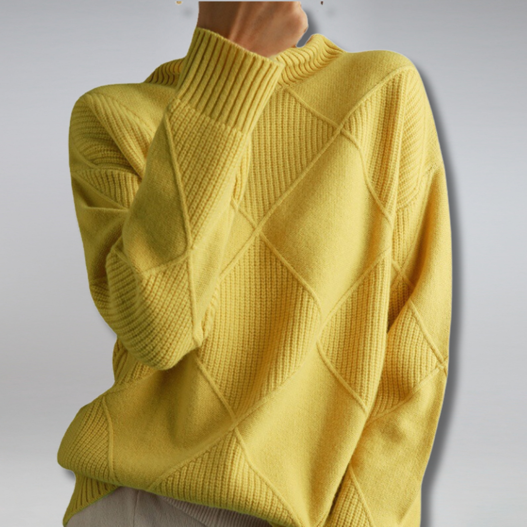 Damen Kuscheliger Rollkragenpullover Warm
