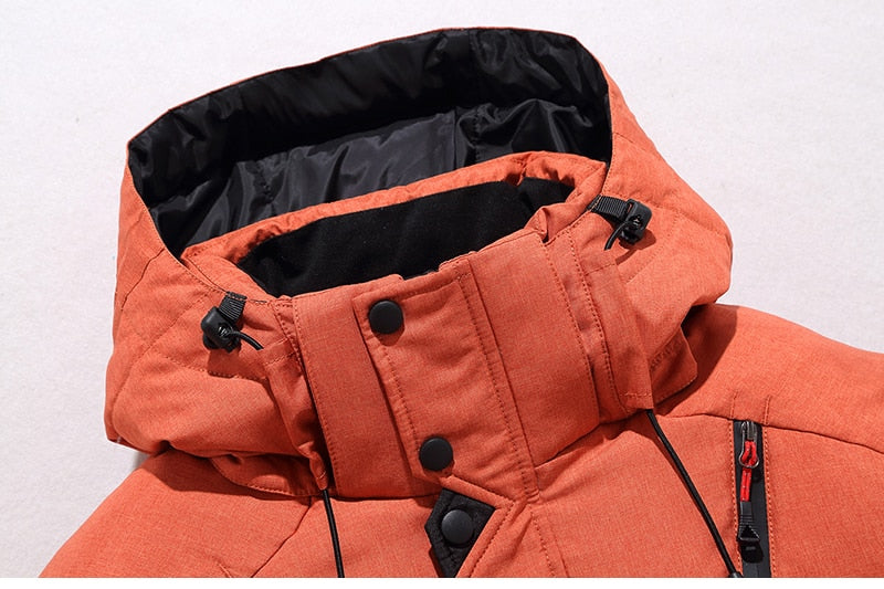 Herren Stilvolle Outdoor-Winterjacke Wasserdicht
