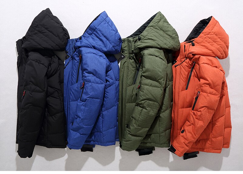 Herren Stilvolle Outdoor-Winterjacke Wasserdicht