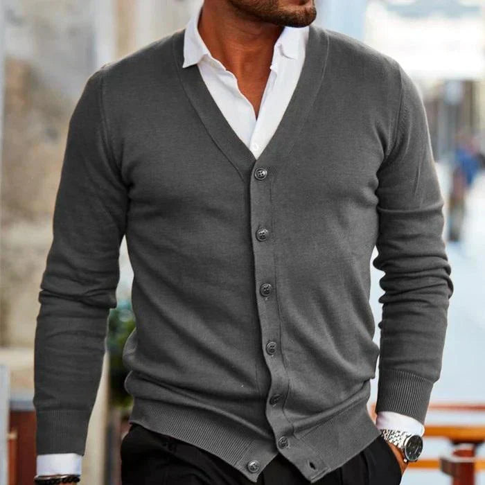 Herren Elegante Strickjacke Lässig