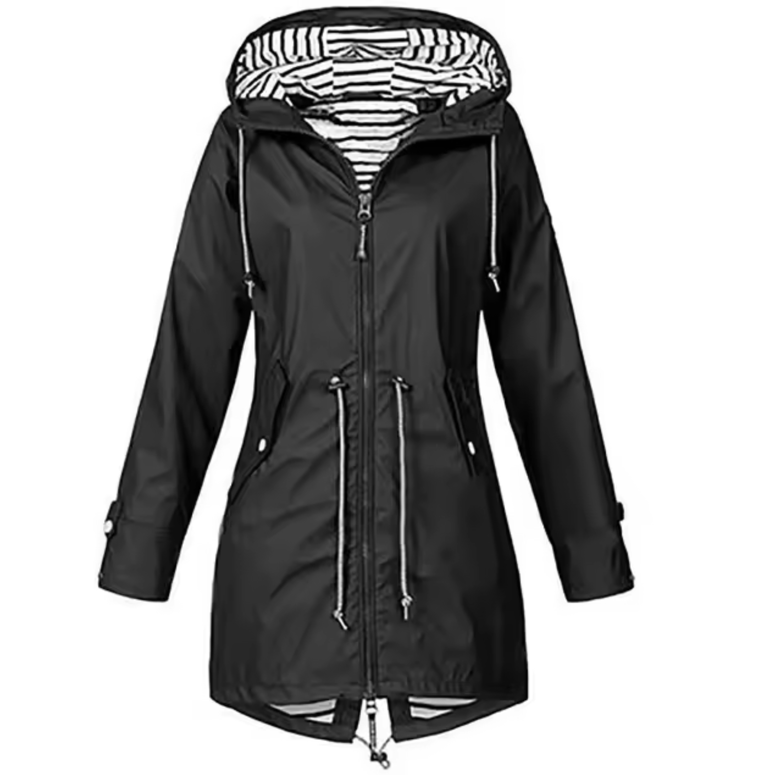 Unisex Wasserdichter Mantel mit Kapuze Lange