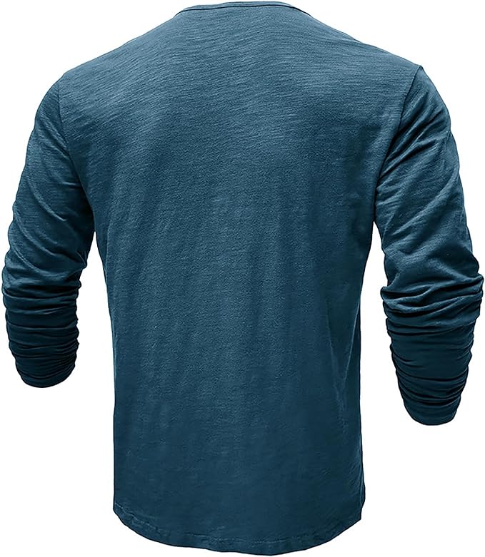 Herren Lockeres Shirt Langarm