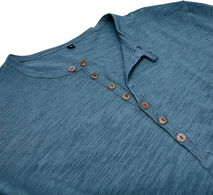 Herren Lockeres Shirt Langarm