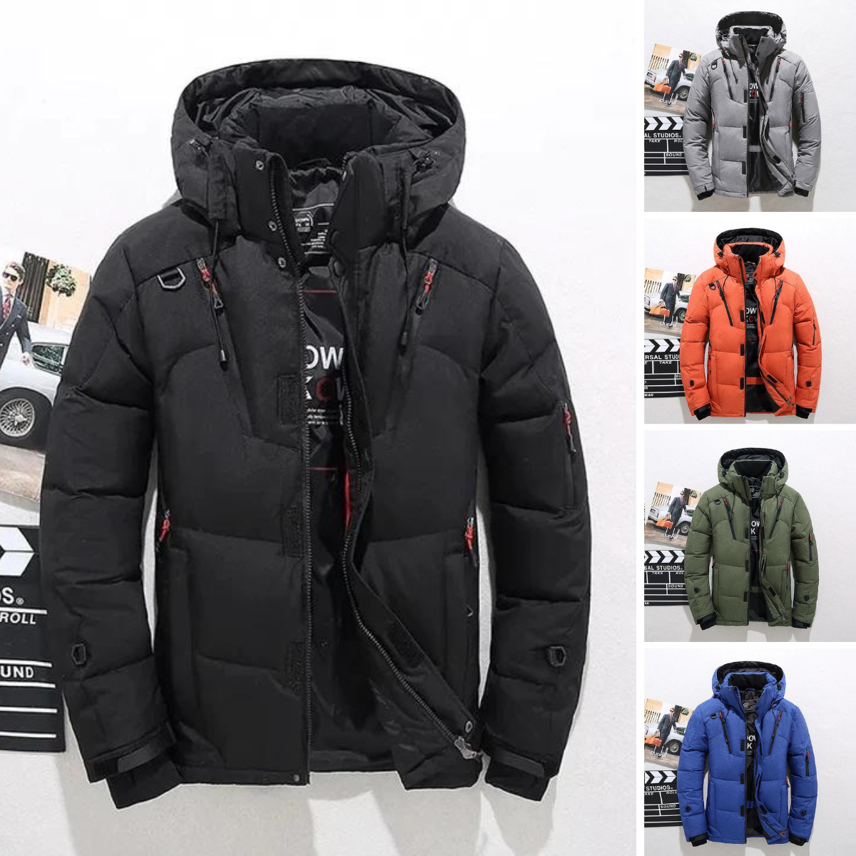 Herren Premium-Daunenjacke Wärme