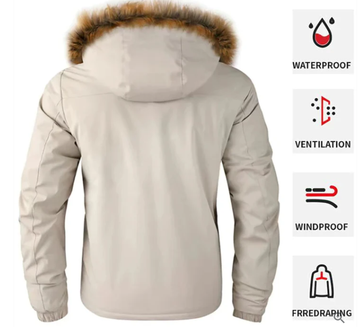 Herren Hochwertige Winterjacke Wasserdicht