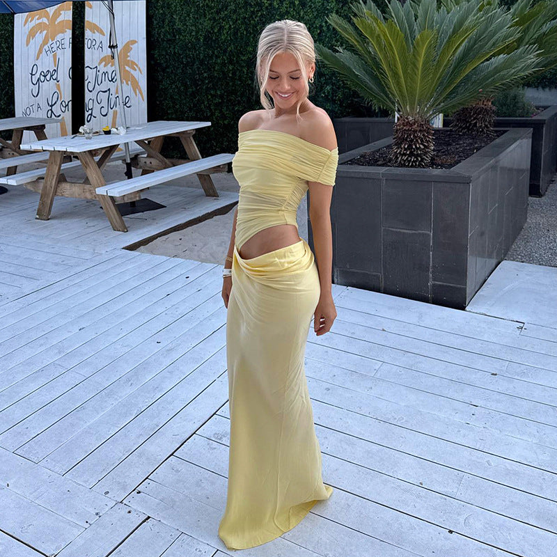 Bella | Langes Kleid aus Spitze Asymmetrisch