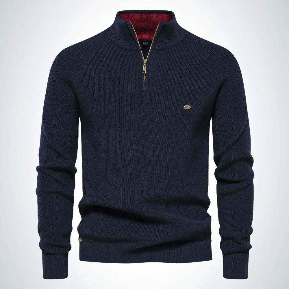 Herren Pullover mit Reißverschluss Warm