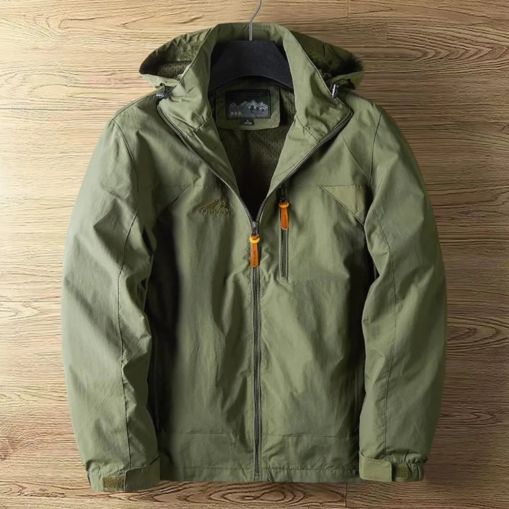 Herren Wasserdicht Outdoorjacke Atmungsaktiv