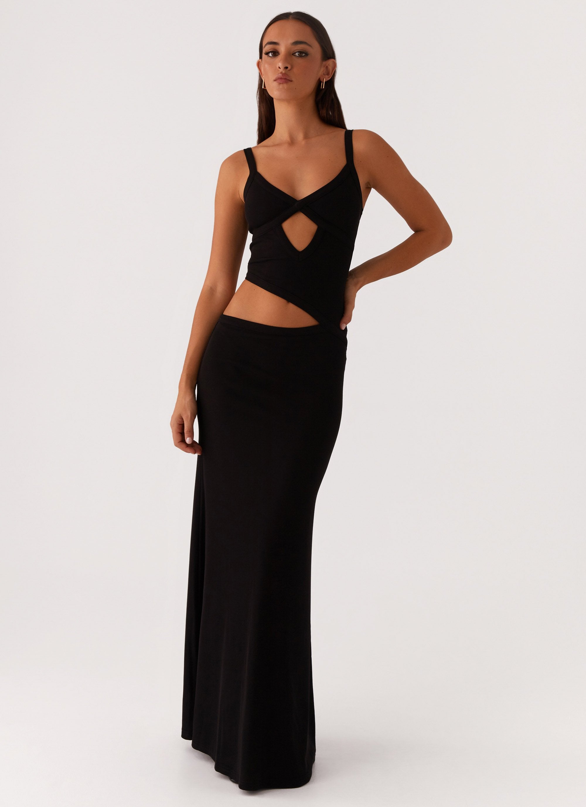 Kylia - Damen Schickes Maxikleid Maxi