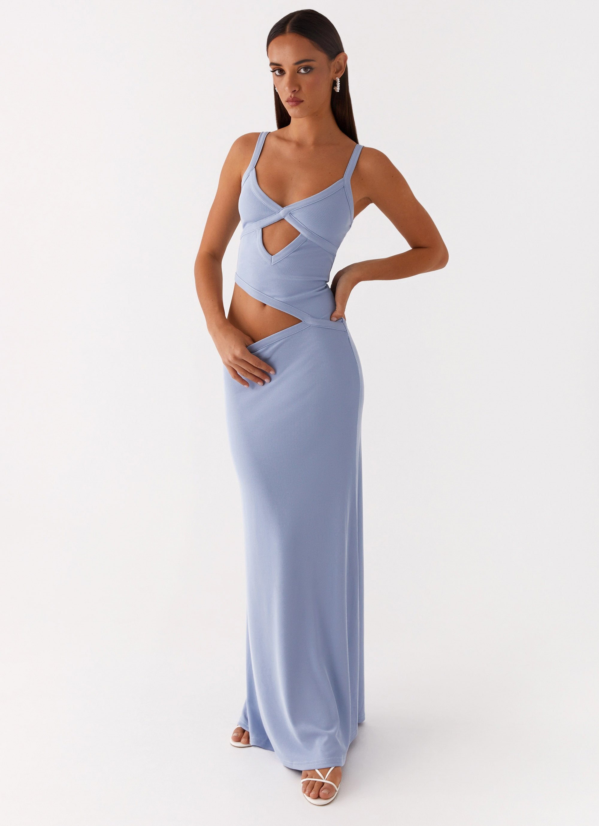 Kylia - Damen Schickes Maxikleid Maxi