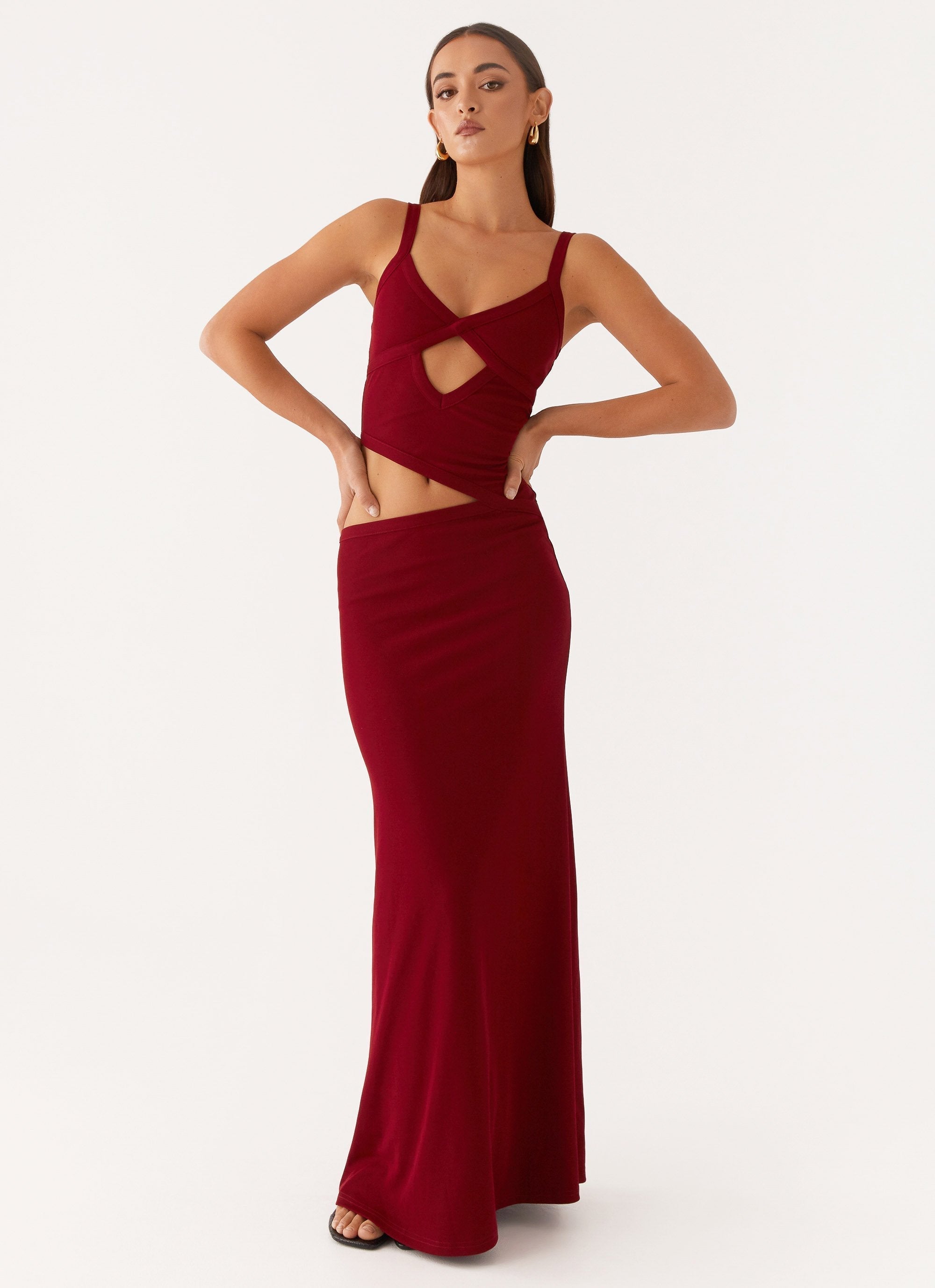 Kylia - Damen Schickes Maxikleid Maxi