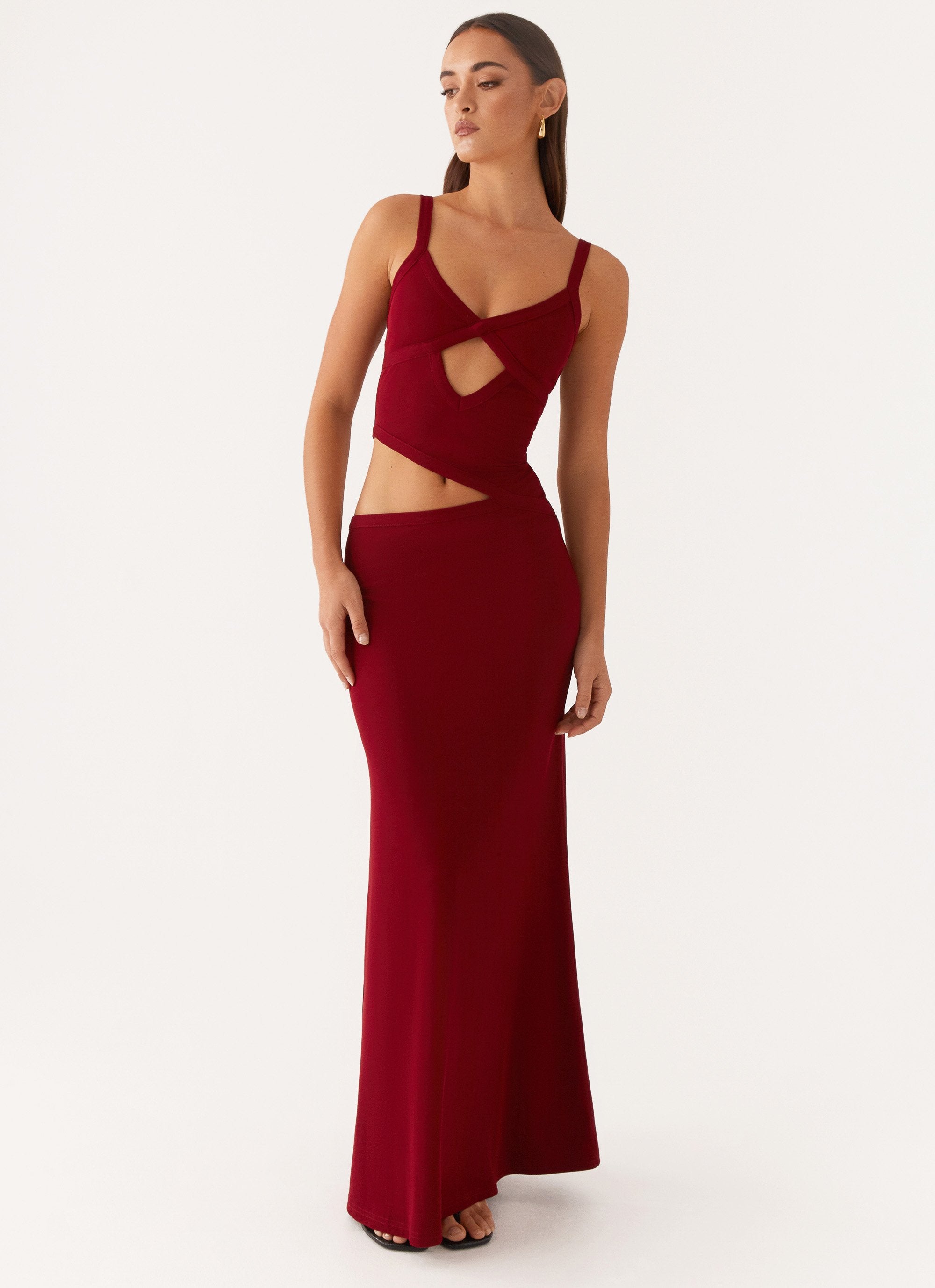 Kylia - Damen Schickes Maxikleid Maxi