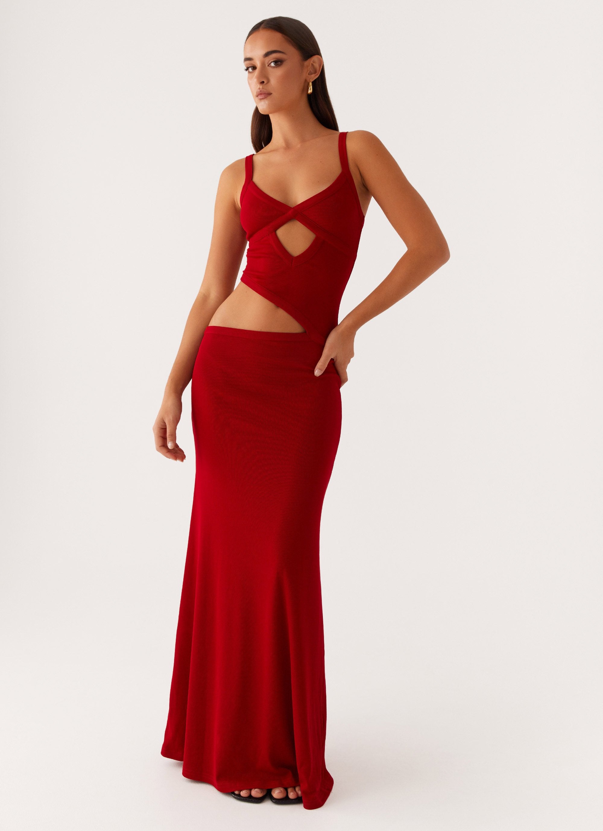 Kylia - Damen Schickes Maxikleid Maxi