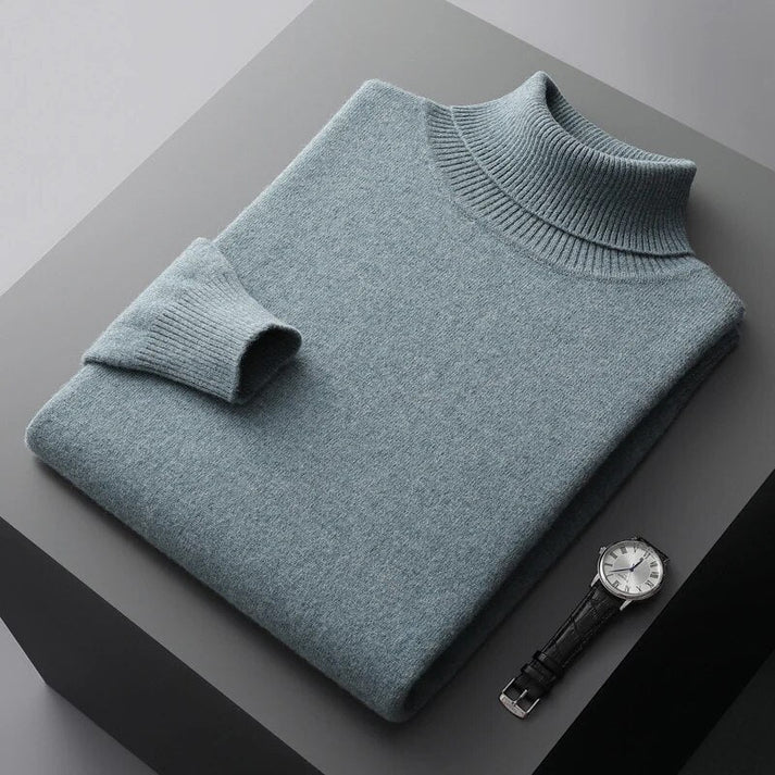 Herren Hochwertiger Pullover Rollkragen