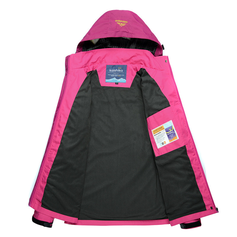 Damen Wasserdicht Jacke für Jedes Wetter Atmungsaktiv