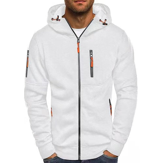 Herren Hochwertiger Kapuzenpullover Reißverschluss