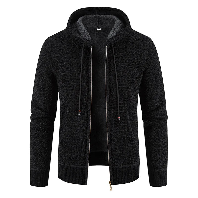 Herren Warme Strickjacke Langarm
