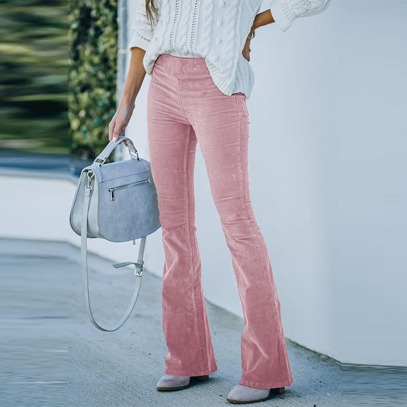 Belia - Dehnbare Lange Cordhose